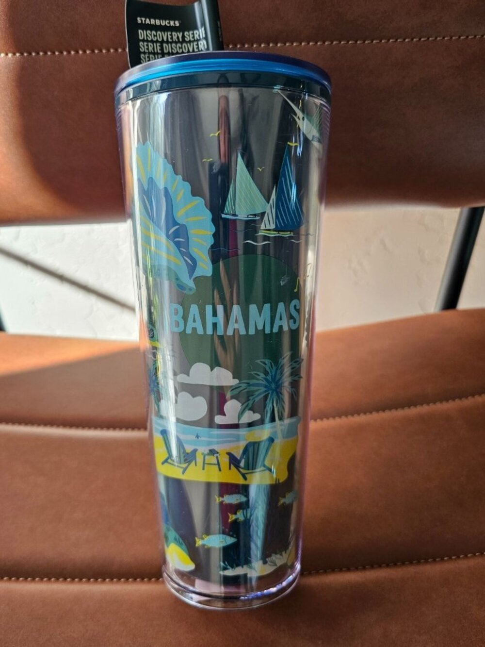 Starbucks Bahamas Discovery Series 24oz Tumbler With Straw - Tropical Design